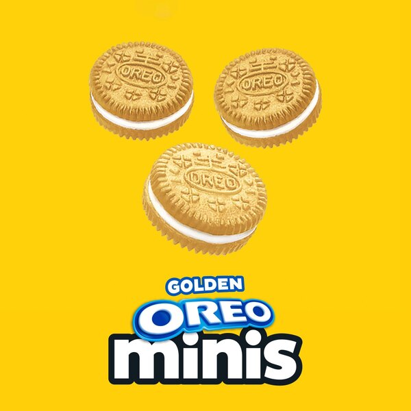 OREO, Minis Golden Sandwich Cookies, 3 oz