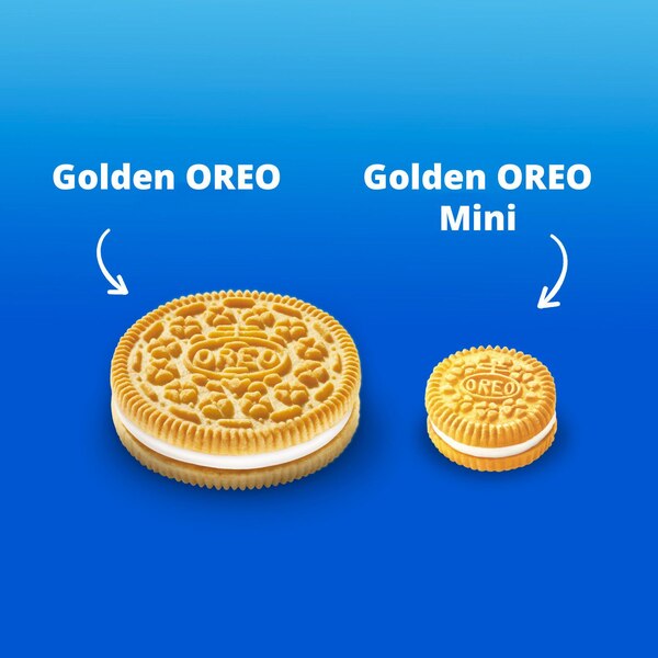 OREO, Minis Golden Sandwich Cookies, 3 oz