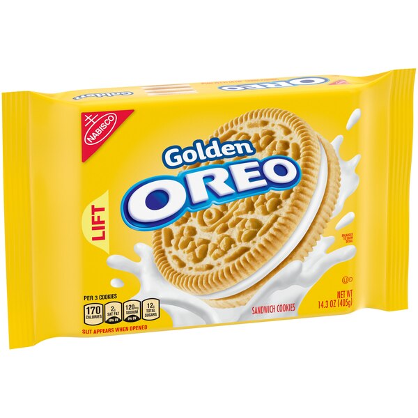 OREO Golden Sandwich Cookies, 13.29 oz