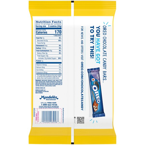 OREO Golden Sandwich Cookies, 13.29 oz