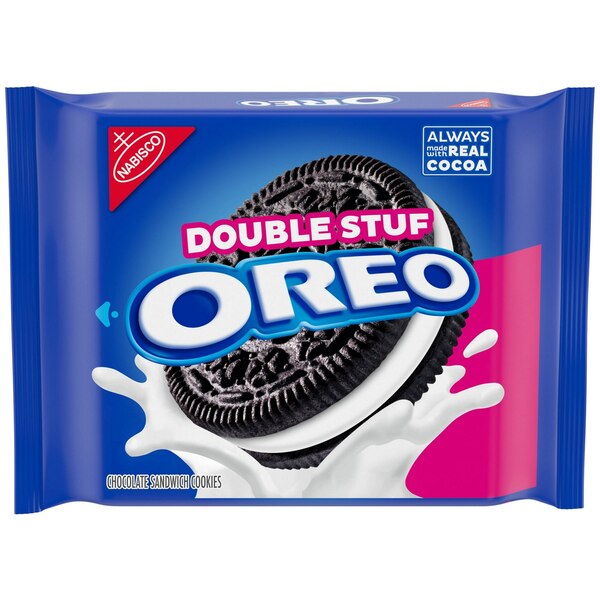 OREO Double Stuf Chocolate Sandwich Cookies, 14.03 oz
