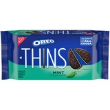 OREO Thins Mint Creme Chocolate Sandwich Cookies, 9.21 oz, thumbnail image