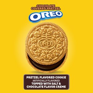 OREO, Chocolate Covered Pretzel Sandwich Cookies, Limited Edition, 10.68 oz