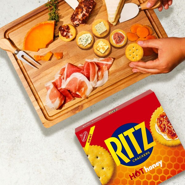 Ritz, Hot Honey Crackers, Snacks for Kids and Adults, Lunch Snacks, 13.7 oz