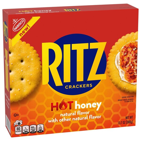 Ritz, Hot Honey Crackers, Snacks for Kids and Adults, Lunch Snacks, 13.7 oz