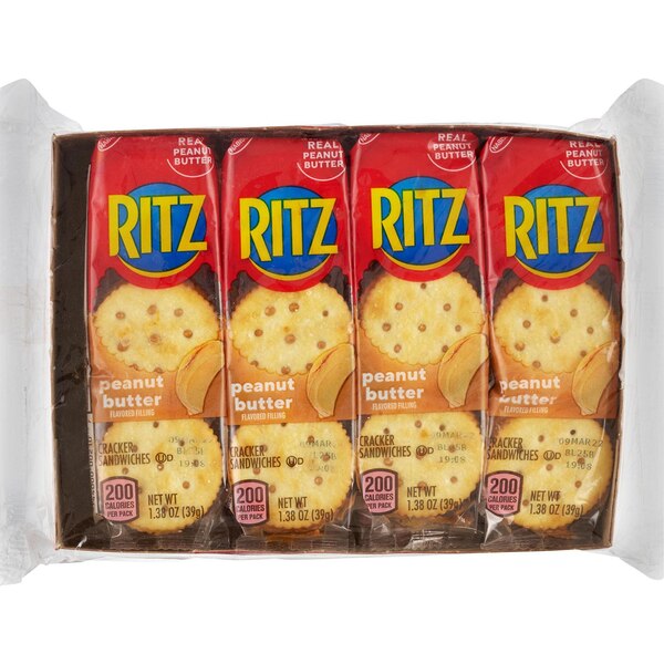 Ritz, Peanut Butter Cracker Sandwich, 8 ct, 1.38 oz