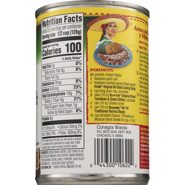 Rosarita No Fat Traditional Refried Beans