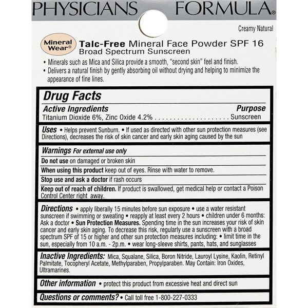 Physicians Formula Mineral Wear Talc-Free Mineral Face Powder