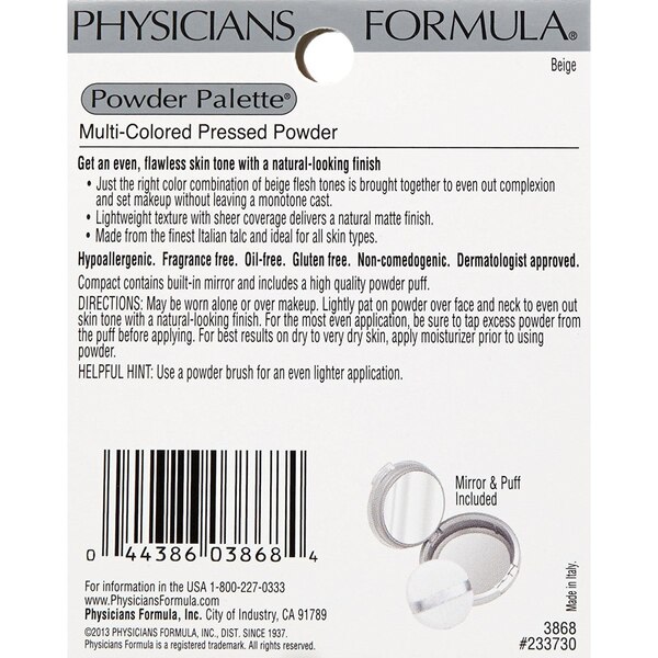 Physicians Formula Powder Palette - Polvo facial de varios colores