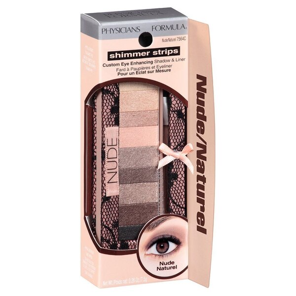 Physicians Formula Shimmer Strips Custom Eye Enhancing Shadow & Liner, Universal Looks- Nude Eyes