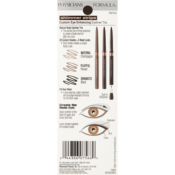 Physicians Formula Shimmer Strips Custom Eye Enhancing Eyeliner Trio
