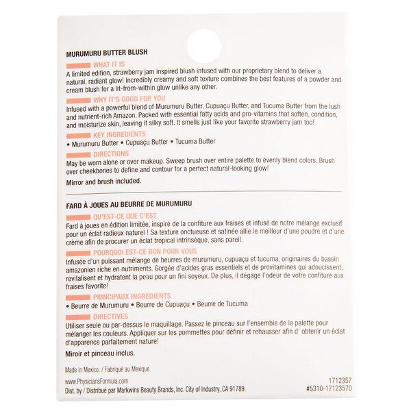 Physicians Formula Butter Blush, Strawberry Jam