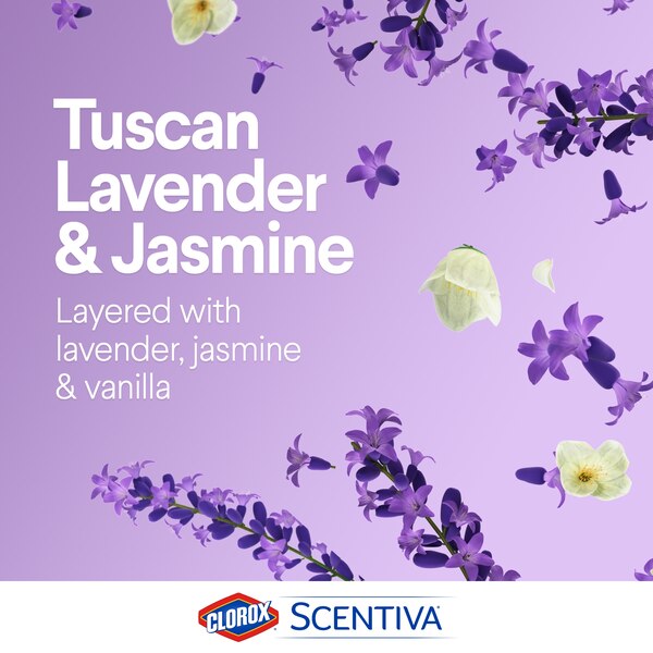 Clorox Scentiva Disinfecting Multi-Surface Cleaner Spray, Lavender & Jasmine, 33.38 OZ