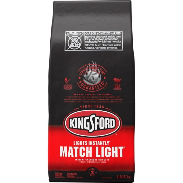 Kingsford Match Light Instant Charcoal Briquettes, 8 lb