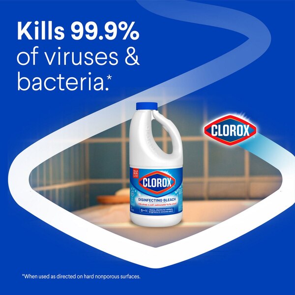 Clorox Concentrated Formula Disinfecting Bleach, Regular, 43 fl oz