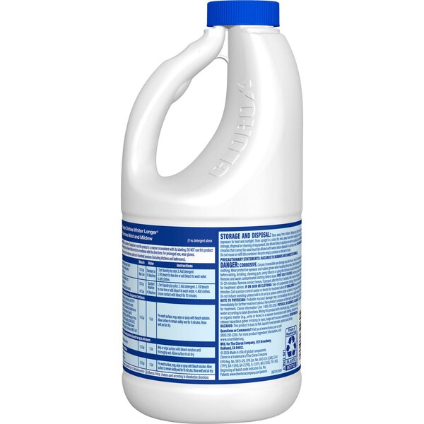 Clorox Concentrated Formula Disinfecting Bleach, Regular, 43 fl oz