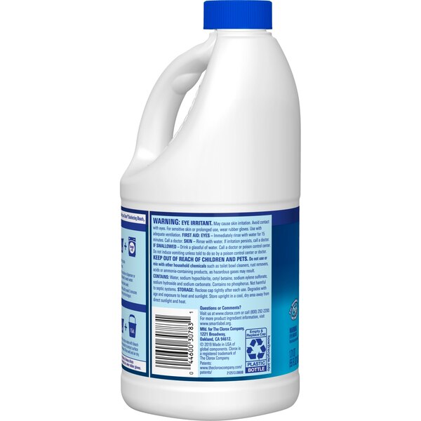 Clorox No Splash Formula Bleach, 40 OZ
