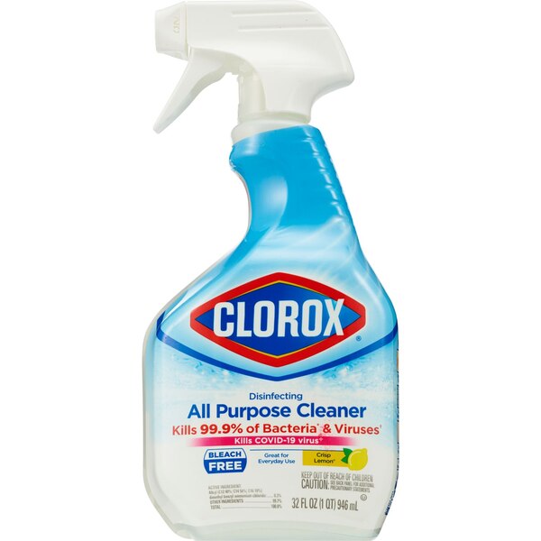 Clorox Disinfecting All Purpose Cleaner Spray, Crisp Lemon, 33.38 OZ