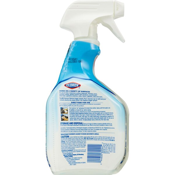 Clorox Disinfecting All Purpose Cleaner Spray, Crisp Lemon, 33.38 OZ