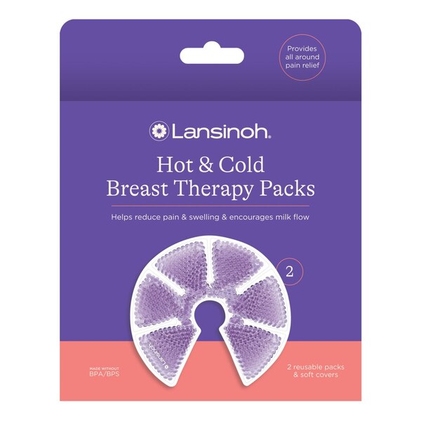 Lansinoh Breast Therapy Pack, Hot and Cold Breast Pads, 2 PK
