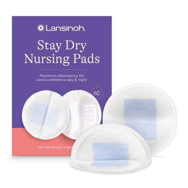Lansinoh Disposable Nursing Pads - Stay Dry, 60CT