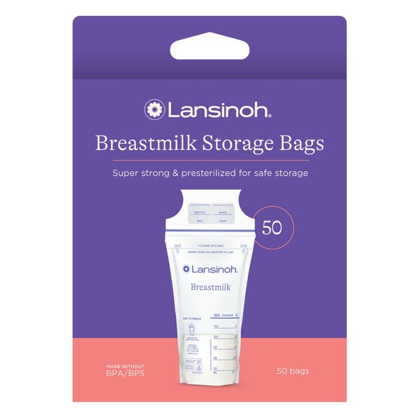 Lansinoh Breastmilk Storage Bags, 50CT