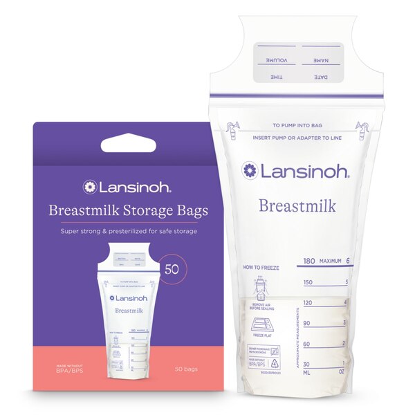 Lansinoh Breastmilk Storage Bags, 50CT