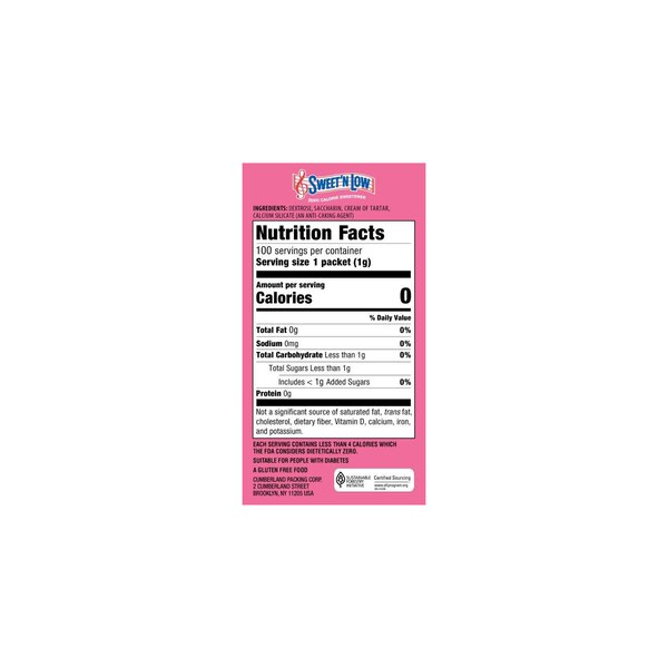 Sweet 'n Low Packets, 100 ct, 3.5 oz