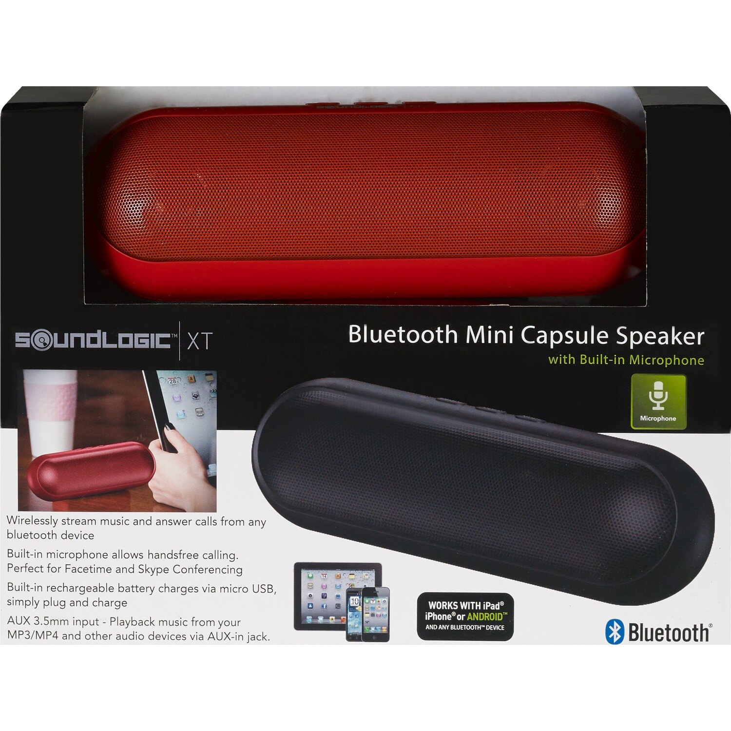 SoundLogic - Altavoz minicápsula con Bluetooth
