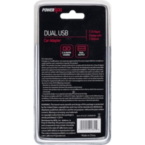 PowerXcel Dual USB Car Adapter