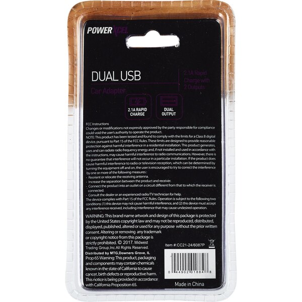 PowerXcel Dual USB Car Adapter