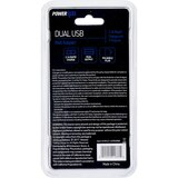 PowerXcel Dual USB Wall Adapter, Blue, thumbnail image