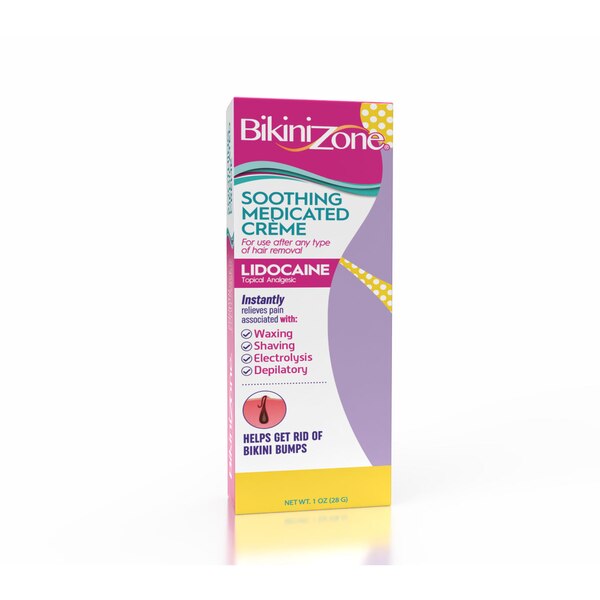 Bikini Zone Soothing Medicated Creme with Lidocaine, 1 OZ