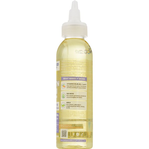 Hollywood Beauty Thick’N Up! Daily Hair & Scalp Oil with Multi-Vitamins, Sea Moss & Amla, 4 OZ