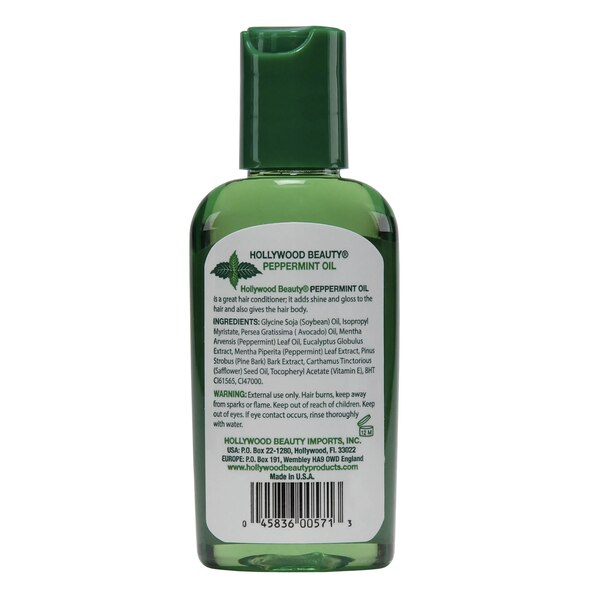 Hollywood Beauty Peppermint Premium Hair Oil, 2 OZ