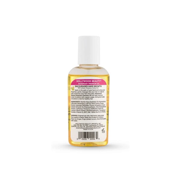 Hollywood Beauty Rosemary Premium Hair Oil, 2 OZ