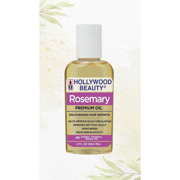 Hollywood Beauty Rosemary Premium Hair Oil, 2 OZ