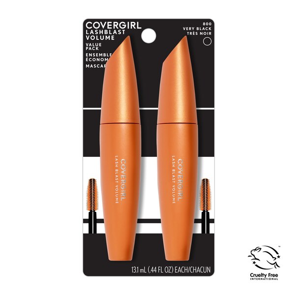 CoverGirl Lash Blast Volume Mascara Twinpack, Very Black