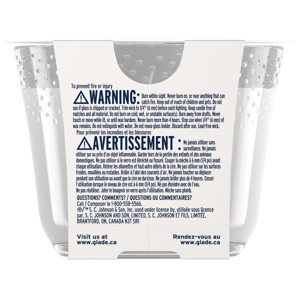 Glade 3-Wick Candle, Vanilla Embrace