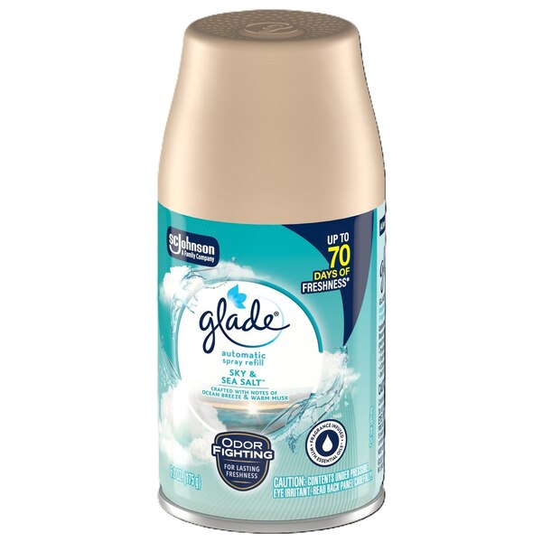 Glade Automatic Spray Air Freshener, Sky & Sea Salt Scent, 6.2 oz