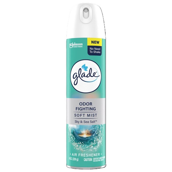 Glade Soft Mist Air Freshener Spray, Sky & Sea Salt Scent, 8 oz
