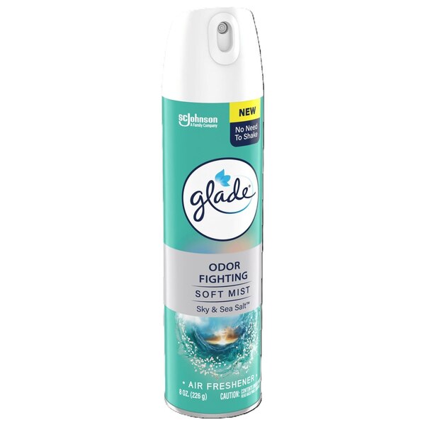 Glade Soft Mist Air Freshener Spray, Sky & Sea Salt Scent, 8 oz