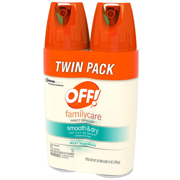 OFF! FamilyCare Insect Repellent I, Smooth & Dry, 4 OZ, 2 CT
