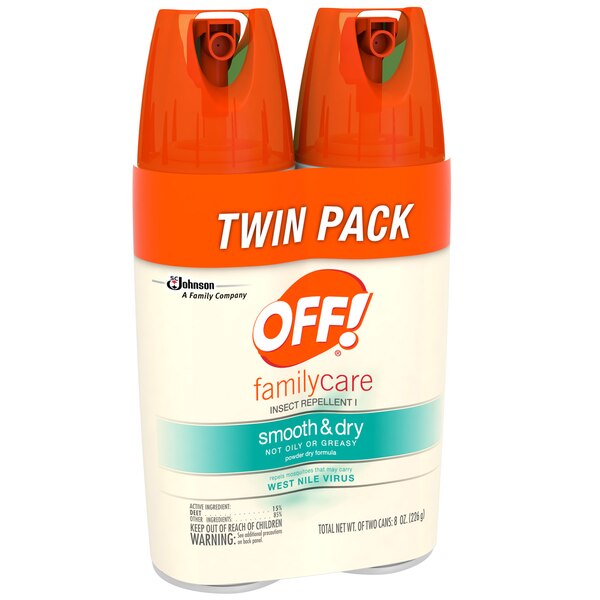 OFF! FamilyCare Insect Repellent I, Smooth & Dry, 4 OZ, 2 CT