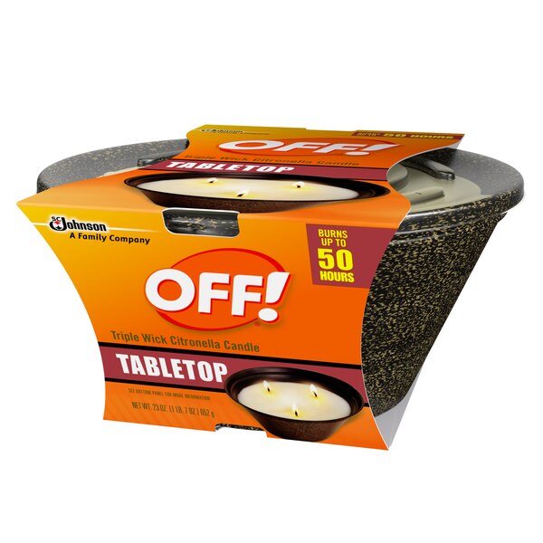 S.C Johnson, OFF! Tabletop Wriple Wick Citronella Candle