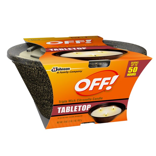 S.C Johnson, OFF! Tabletop Wriple Wick Citronella Candle