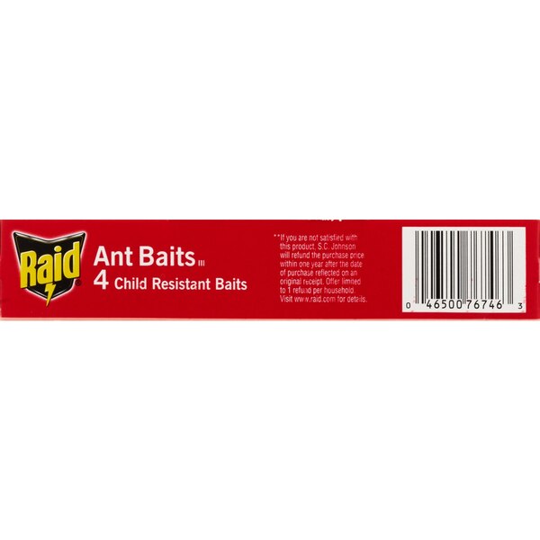 Raid Child-Resistant Ant Killer Bait Trays, 4 ct