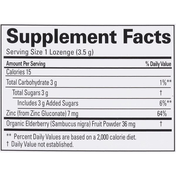 Quantum Health ThereaZinc Zinc Lozenges, Elderberry Raspberry, 25 CT
