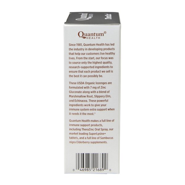 Quantum Health TheraZinc Zinc Lozenges, Blood Orange, 25 CT