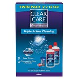 Clear Care Cleaning and Disinfecting Solution for Contact Lenses, 12 fl oz, Twin Pack, thumbnail image